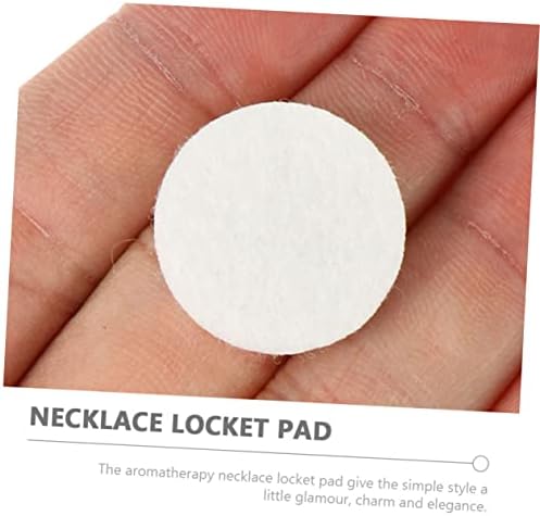 Healifty 100Pcs Essential Oil Refill Pads for Aromatherapy Necklace