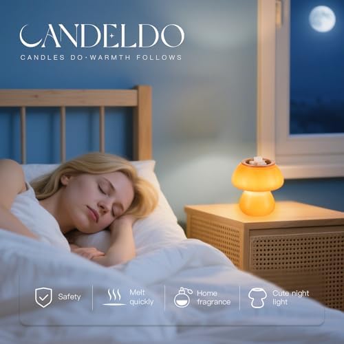 Candledo Mushroom Wax Melter Warmer with Timer