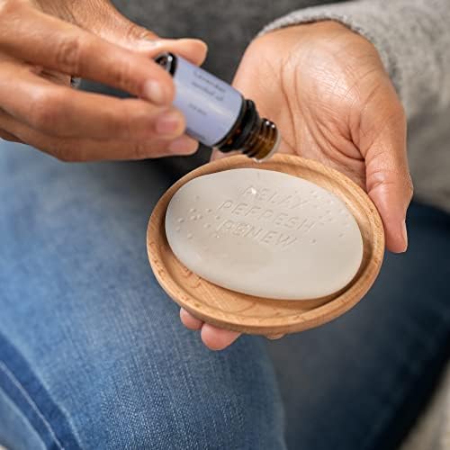Demdaco Relax Refresh Renew White Aroma Diffuser Stone