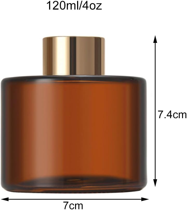 VANTOBEST 120ml Glass Diffuser Jar Bottle Empty
