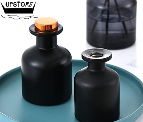 150ML Black Glass Diffuser Jar for Aromatherapy