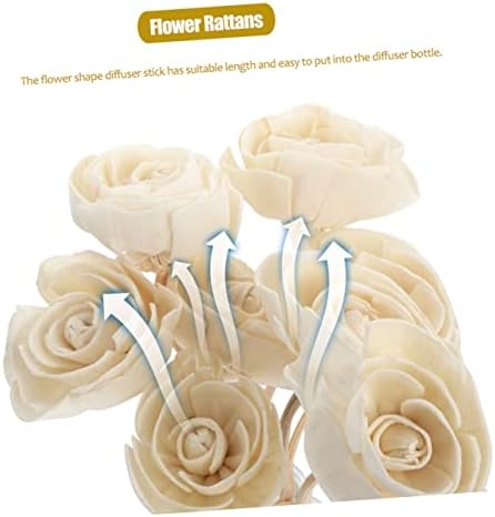 Ciieeo 9pcs Replacement Diffuser Reeds with Dried Flowers