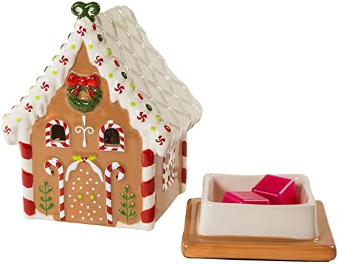 Festive Christmas Wax Melt Warmer - Candy House Design