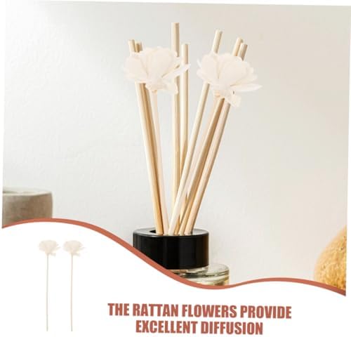 VOSAREA 8pcs Rattan Dried Flower Diffuser Sticks