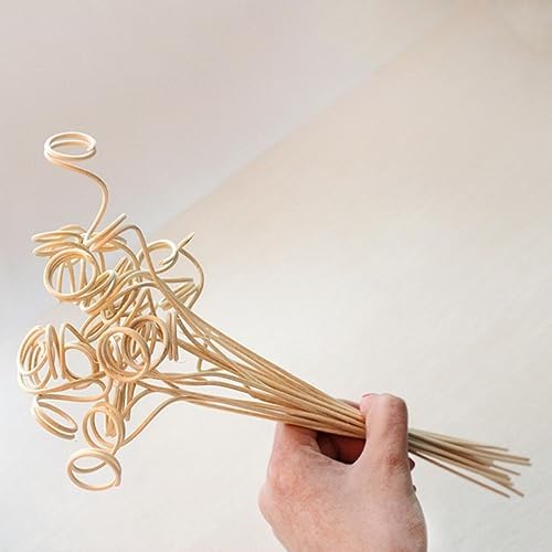 PRETYZOOM 20PCS Wavy Rattan Aroma Diffuser Sticks