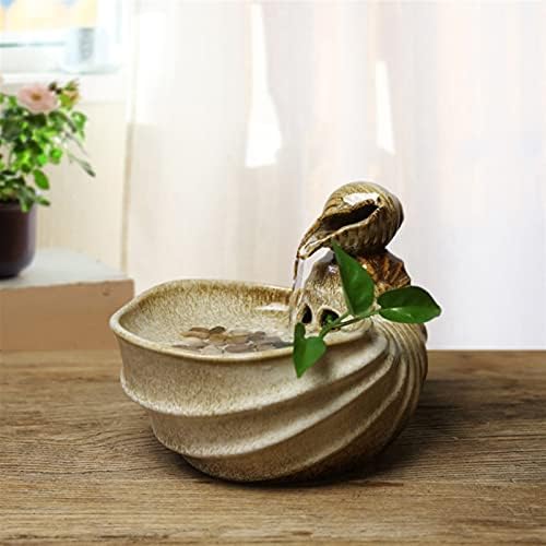 GRFIT Indoor Tabletop Fountain with Conch Design