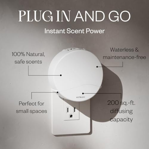 Vitruvi Push Plug-in Wall Diffuser Starter Kit Vanilla Mint