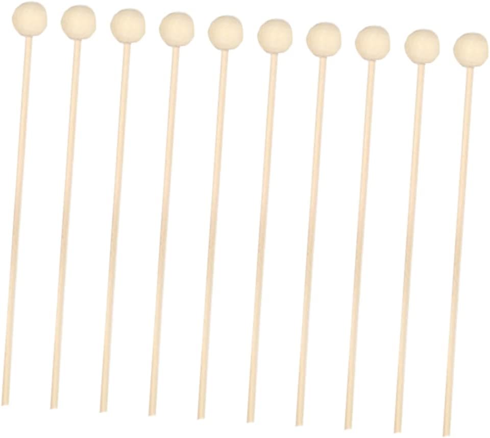 Garneck 10pcs Natural Rattan Sticks with Wooden Bead for Diffuser