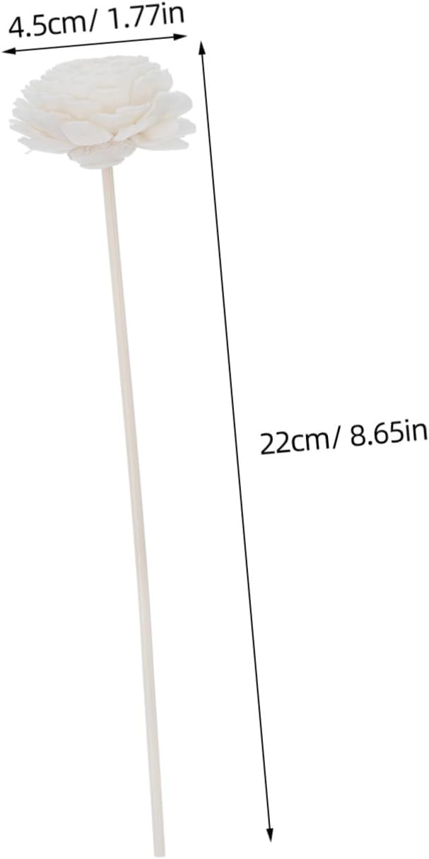 10pcs Fragrance Diffuser Sticks with Dried Flowers for Home and Office
