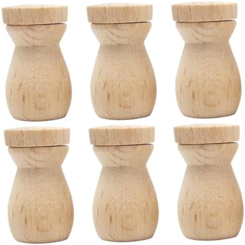 6pcs Wooden Essential Oil Diffuser Pendant for Car Home Office