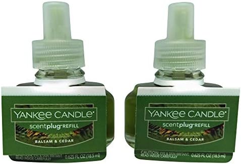 Yankee Candle Balsam Cedar Scent Plug 2 Pack Oil Refill