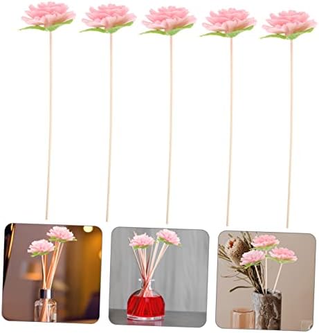 GLEAVI 5pcs Wicker Diffuser Sticks for Essential Oils