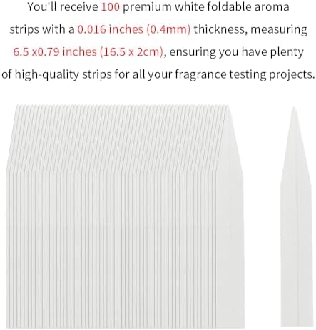 100 Pcs Perfume Tester Strips for Scent Testing and Essential Oils Sampling