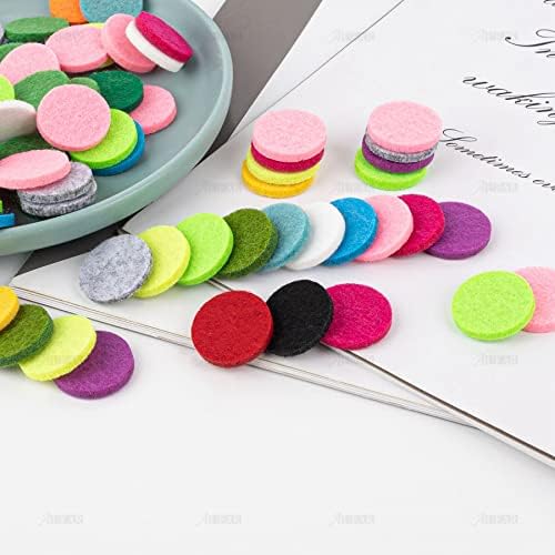 100 Pack Round Essential Oil Diffuser Locket Refill Pads 087 Inch