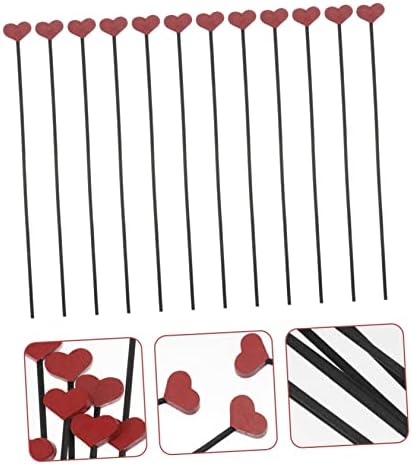 Zerodeko 12Pcs Heart Shaped Aromatherapy Diffuser Sticks
