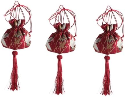 PRETYZOOM 3pcs Sachet Pouch Holder Chinese Design Scented Car Decor