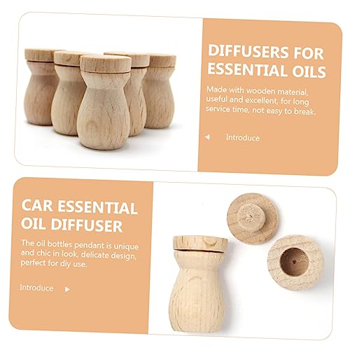 LIFKOME 6pcs Essential Oil Diffuser Pendant Car Decor