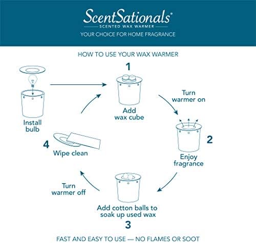 Scentsationals Art Glass Wax Melt Warmer - Flame Free