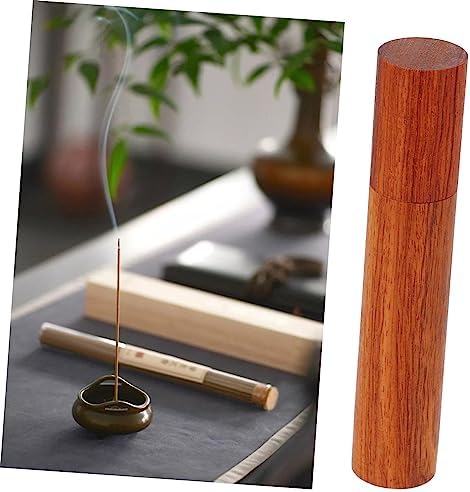 Valicloud 2Pcs Wooden Incense Stick Storage Tubes Portable Holder Container