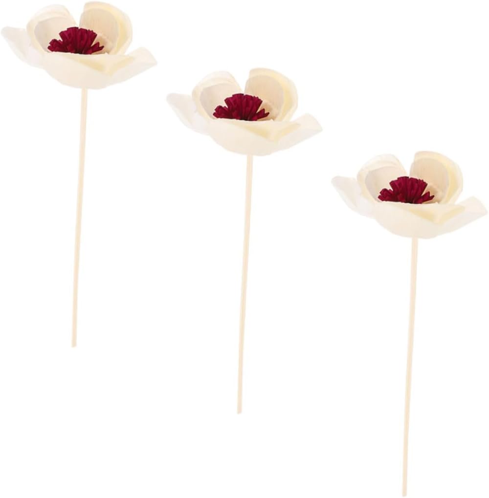 Garneck 3Pcs Dried Flower Diffuser Sticks Aromatherapy Decor