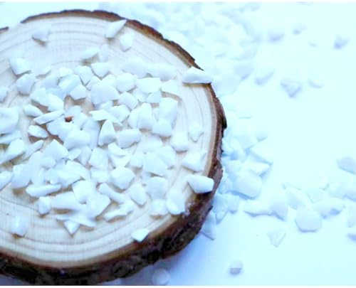 White Sea Glass Chips 2-4mm for Resin Art and Vase Fillers