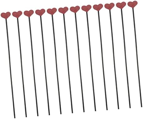 Zerodeko 12Pcs Heart Shaped Aromatherapy Diffuser Sticks