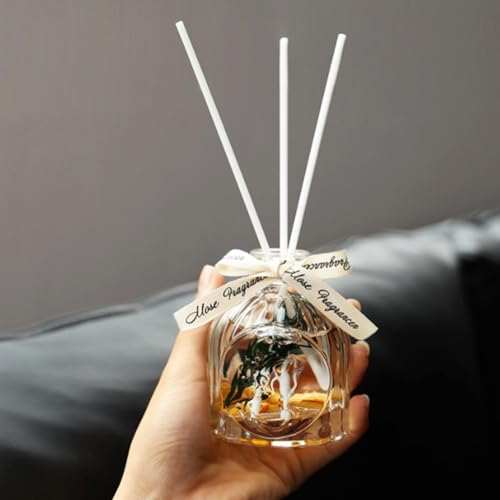 100ml Clear Glass Diffuser Bottle with Women Head Design