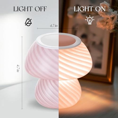Candeldo Mushroom Wax Melter Warmer - Cute Fragrance Candle Lamp