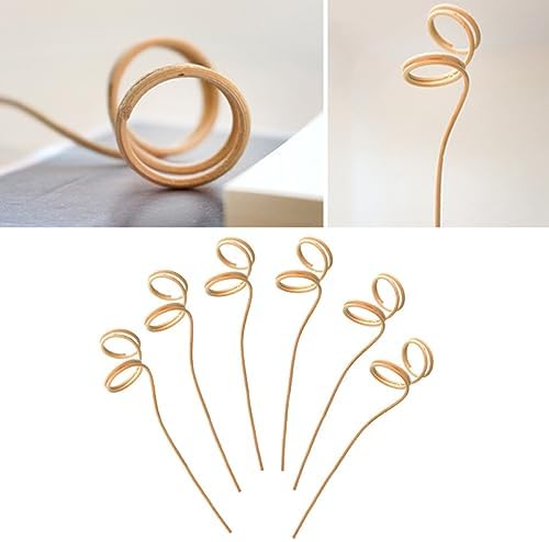 20Pcs Wavy Rattan Aroma Diffuser Sticks for Home Office Use