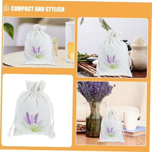 PRETYZOOM 4Pcs Lavender Sachet Drawstring Bags