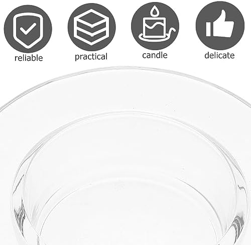 MAGICLULU 1Pcs Replacement Wax Warmer Dish Round Glass Bowl for Scented Candles