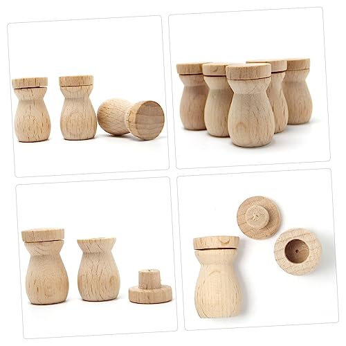 ADOCARN 6PCS Wooden Diffuser Pendant for Home Office Decor