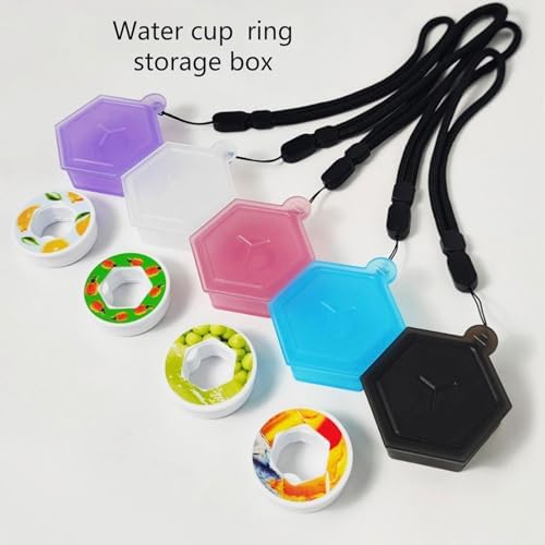 2 Pieces Fruit Scent Pods Storage Case with Hanging Lanyard