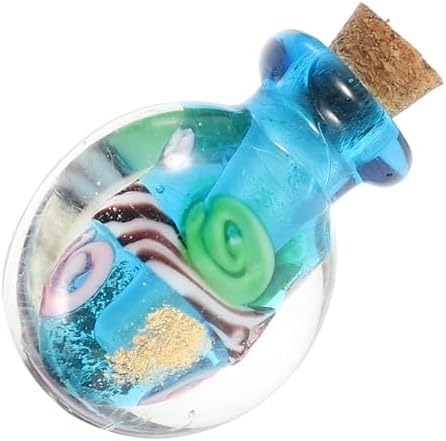 Essential Oil Diffuser Pendant Refillable Glass Bottle Necklace for DIY Jewelry