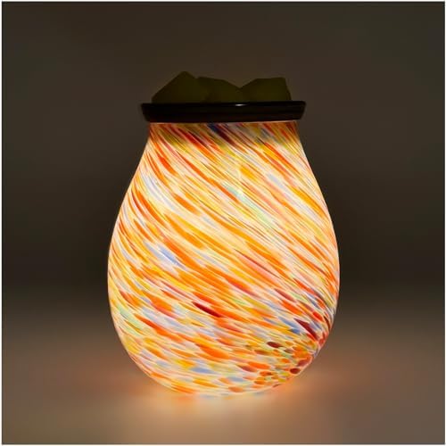 Electric Wax Melt Warmer with Colorful Glass Design