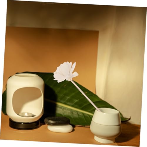 Zerodeko 8Pcs Natural Rattan Flower Diffuser Sticks for Essential Oils