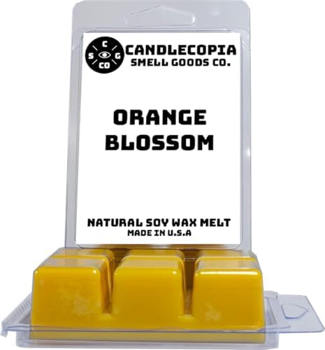 Orange Blossom Scented Vegan Wax Melts 12 Cubes 2 Pack