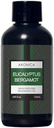 Aronica Reed Diffuser Refill 120ml Eucalyptus Bergamot Scent