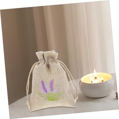 Happyyami 5pcs Lavender Sachet Bags Dried Flower Storage Wrapping Pouches