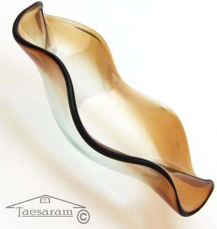 TAESARAM Wavy Wax Warmer Plate - Brown 35 Inch