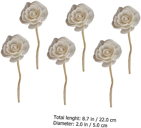 Cabilock 6pcs Rattan Diffuser Sticks for Aromatherapy Natural Fragrance