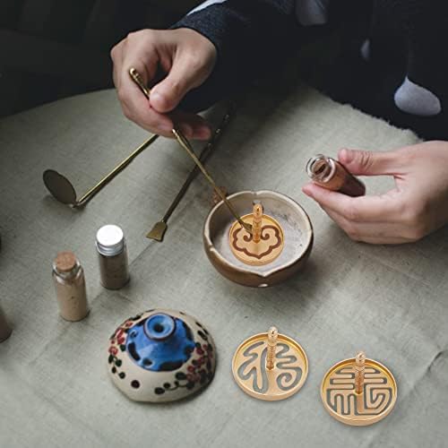 WEBEEDY 3 Styles Incense Press - Brass Tool for DIY Fragrance Yoga Meditation