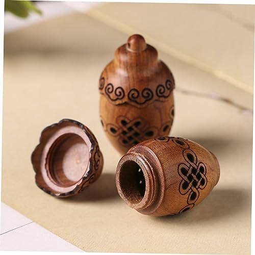 Carving Wooden Aromatherapy Diffuser Pendant