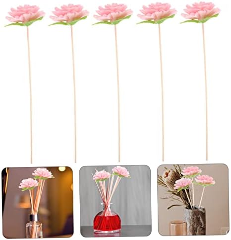 5 Pcs Diffuser Flowers Decorative Sticks for Home Office