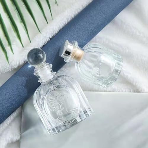 100ml Clear Glass Diffuser Bottle with Women Head Design