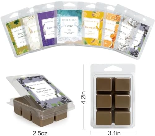 Aubinkenny Scented Wax Melts Set 8 Premium Scents