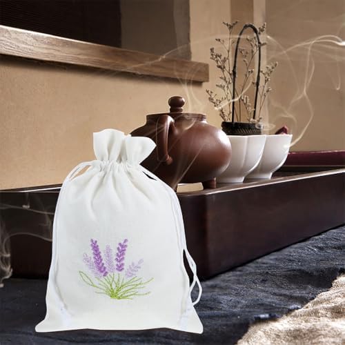 LUOZZY 2pcs Lavender Drawstring Pouch for Wedding Party Favor