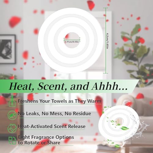 Sukh 24 Pack Towel Warmer Scent Discs with 8 Flavors