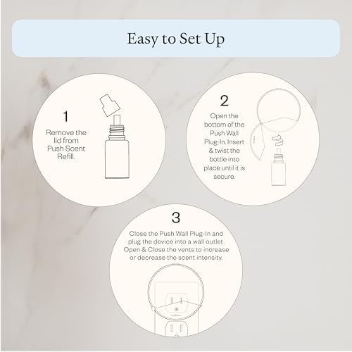 Vitruvi Push Plug-in Wall Diffuser Starter Kit Vanilla Mint
