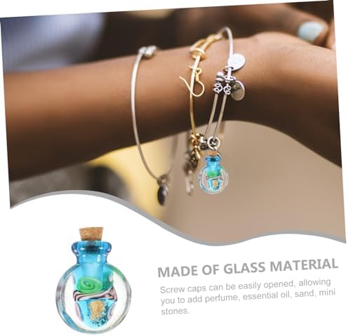 Essential Oil Diffuser Glass Bottle Pendant Necklace